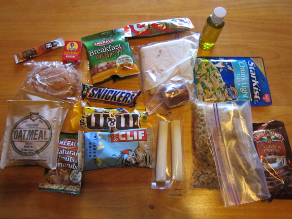 Five Day Lightweight Backpacking Meal Plan - Day 1