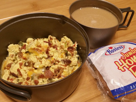 Backpacking Meal Recipes - Bacon & Egg Scramble