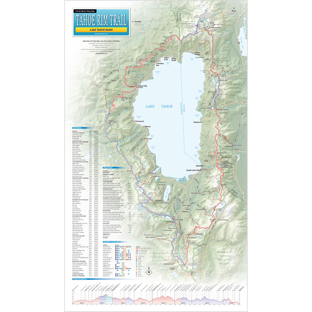 Tahoe Rim Trail Map